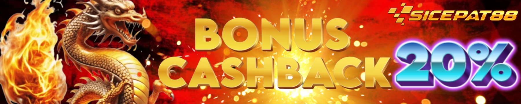 BONUS CASHBACK 20%